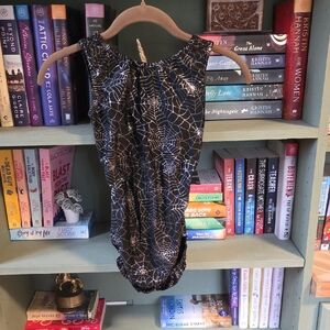 Black and White Spiderweb Bodysuit